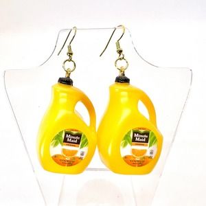Minute Maid Orange Juice Earrings - Mini Brands Earrings - Series 5 - Breakfast